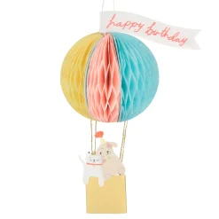 Air Balloon Honeycomb Birthday Card>Meri Meri Best