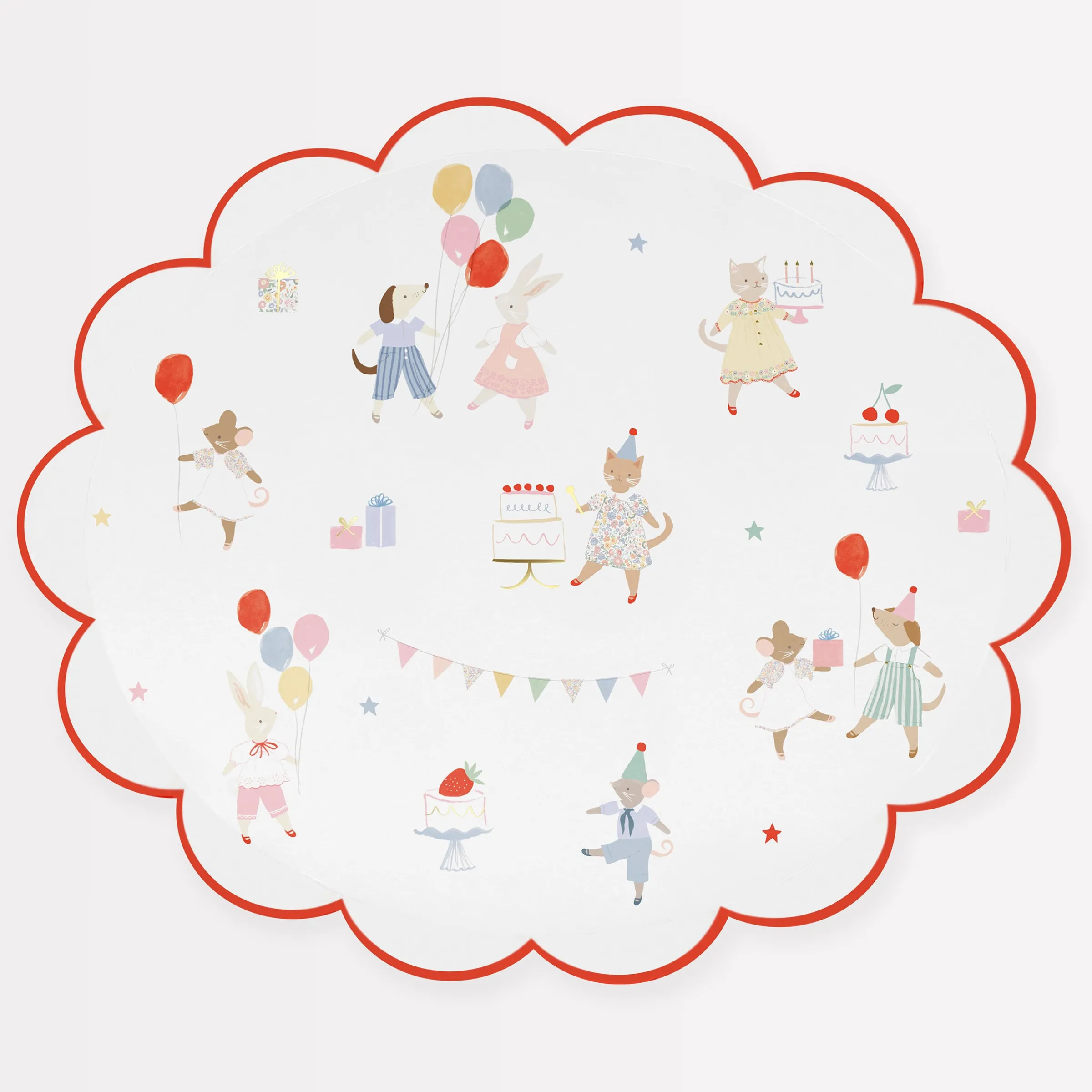 Animal Friends Dinner Plates (x 8)>Meri Meri Fashion