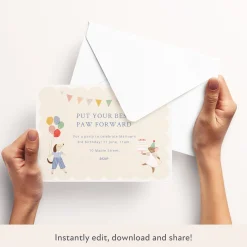 Animal Friends Download & Print Invitation><noscript><img width=