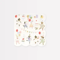 Animal Friends Small Napkins (x 16)>Meri Meri Best