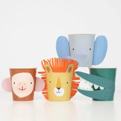 Animal Parade Character Cups (x 8)>Meri Meri Hot