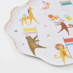 Animal Parade Dinner Plates (x 8)>Meri Meri New