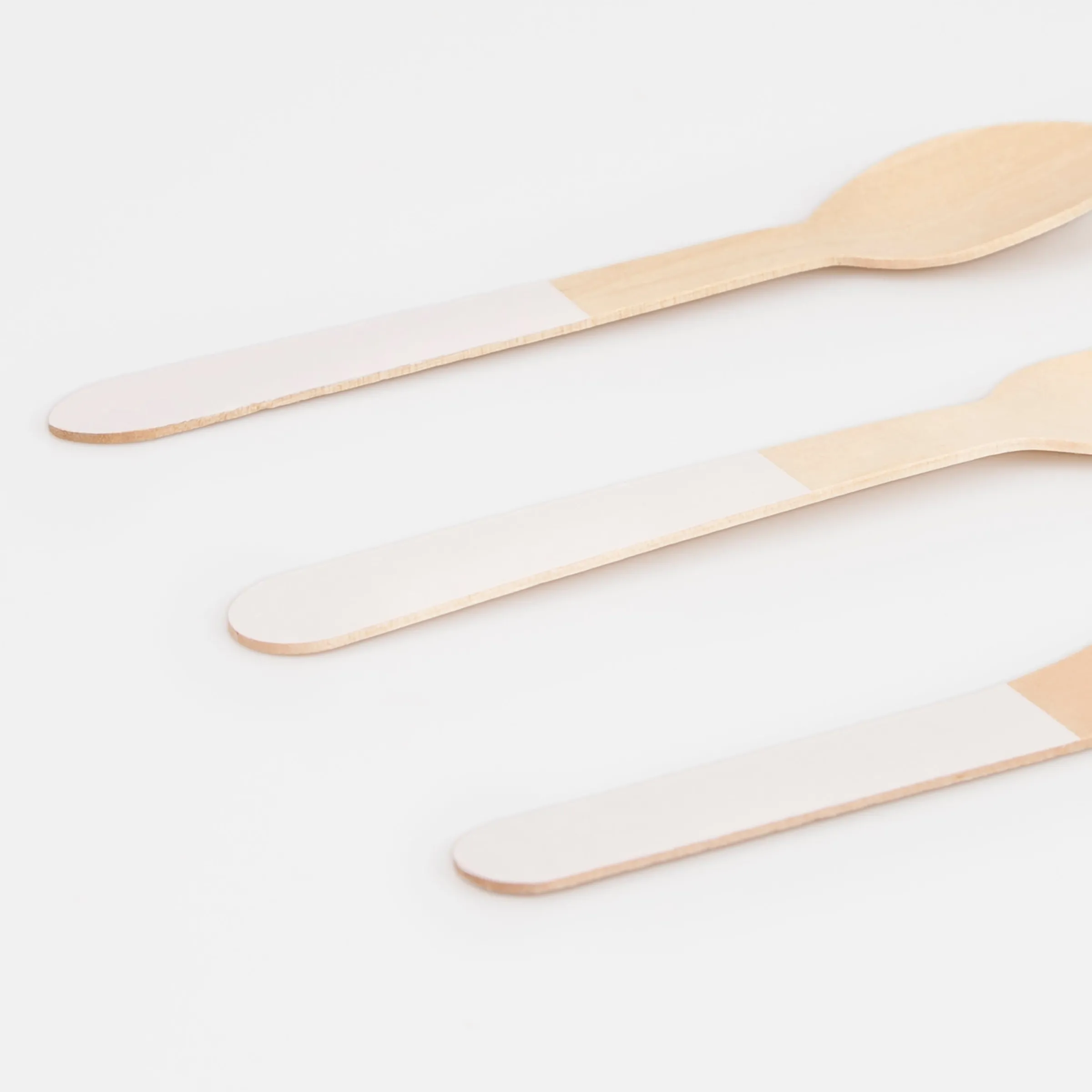 Ballet Slipper Pink Wooden Cutlery Set (x 24)>Meri Meri Clearance