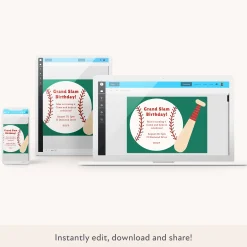 Baseball Download & Print Invitation>Meri Meri Online