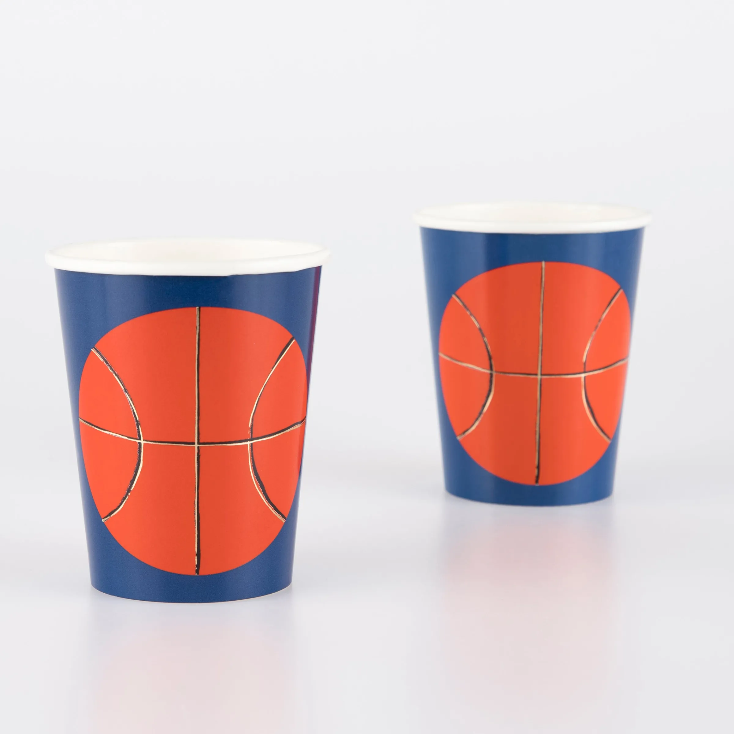 Basketball Cups (x 8)>Meri Meri Clearance