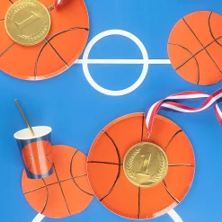 Basketball Plates (x 8)>Meri Meri Best