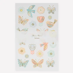 Birds & Butterflies Tattoo Sheets (x 2 sheets)>Meri Meri Clearance