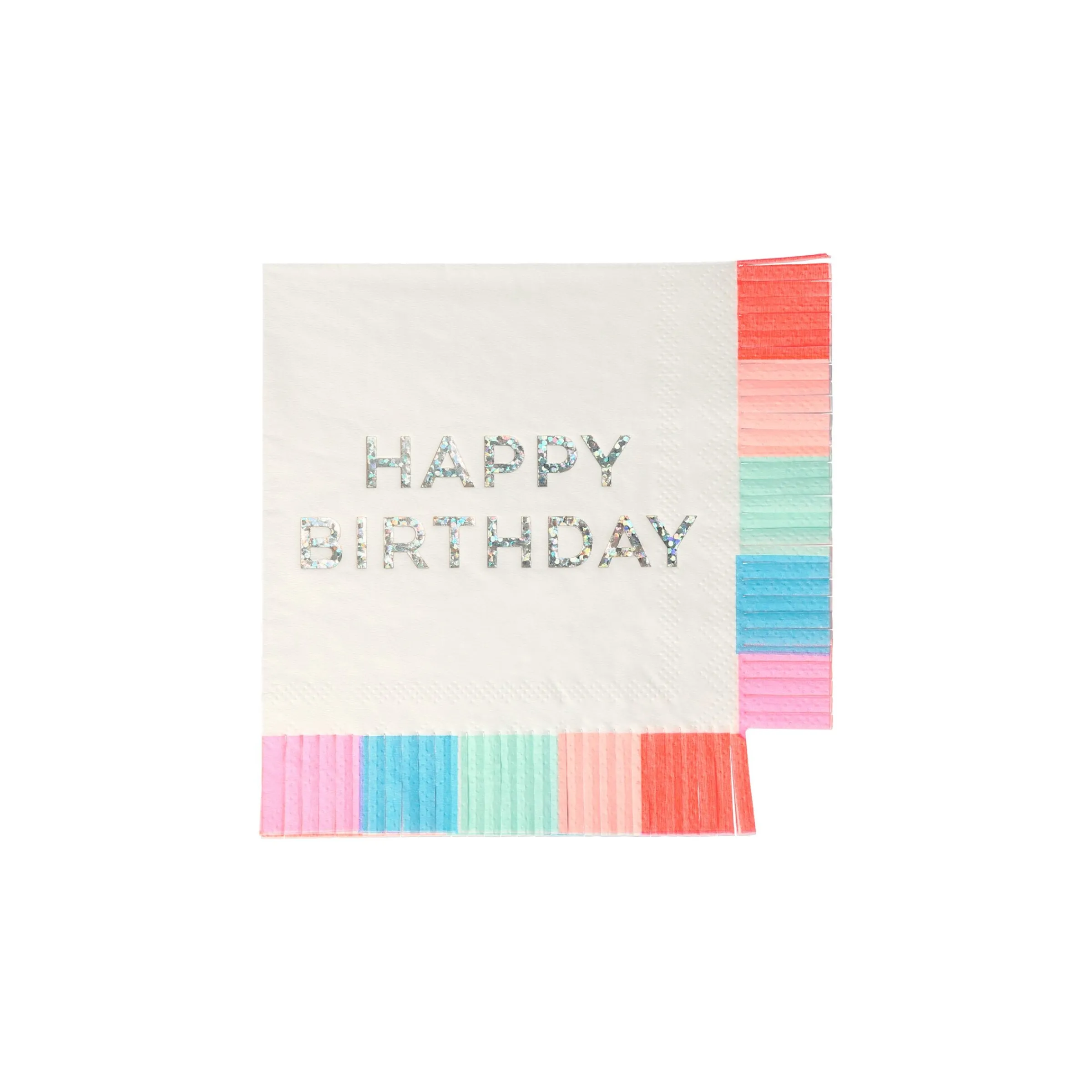 Birthday Fringe Small Napkins (x 16)>Meri Meri Best