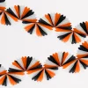 Black & Orange Stripe Honeycomb Garland>Meri Meri New