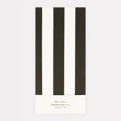 Black Striped Tablecloth>Meri Meri Clearance