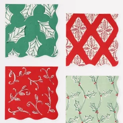 Block Print Small Napkins (x 16)>Meri Meri Best