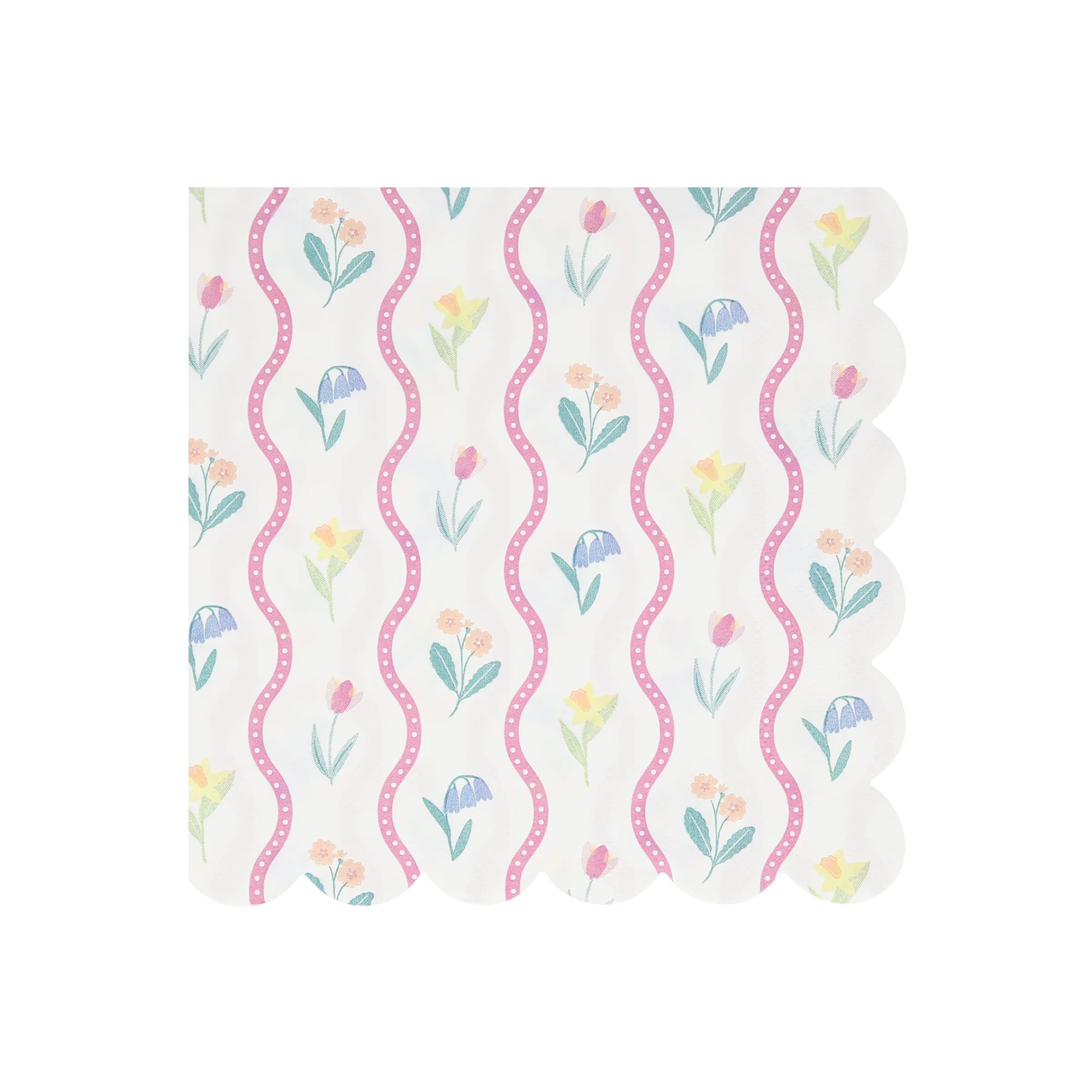 Bloomsbury Floral Pattern Large Napkins (x 16)>Meri Meri Online