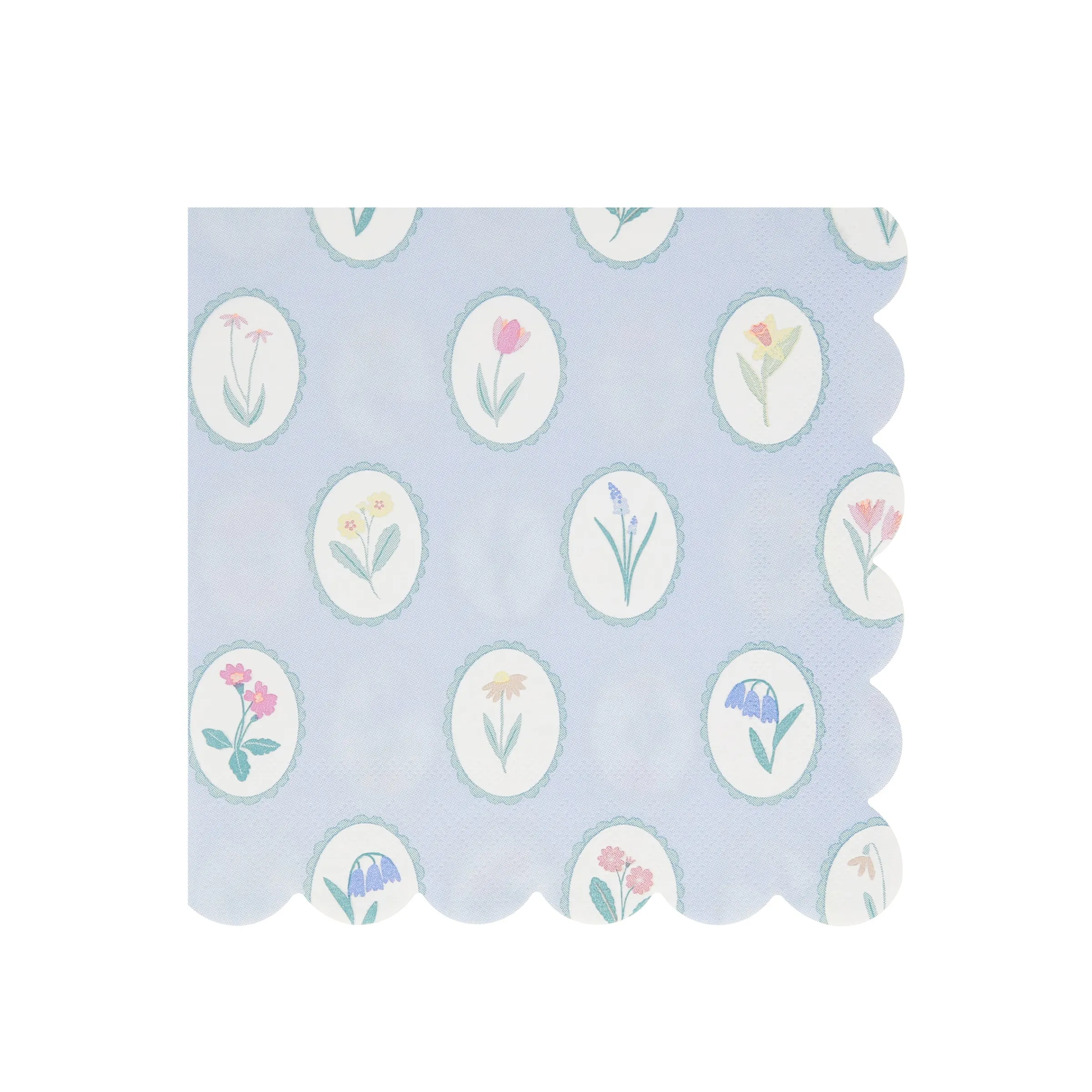 Bloomsbury Floral Pattern Large Napkins (x 16)>Meri Meri Online