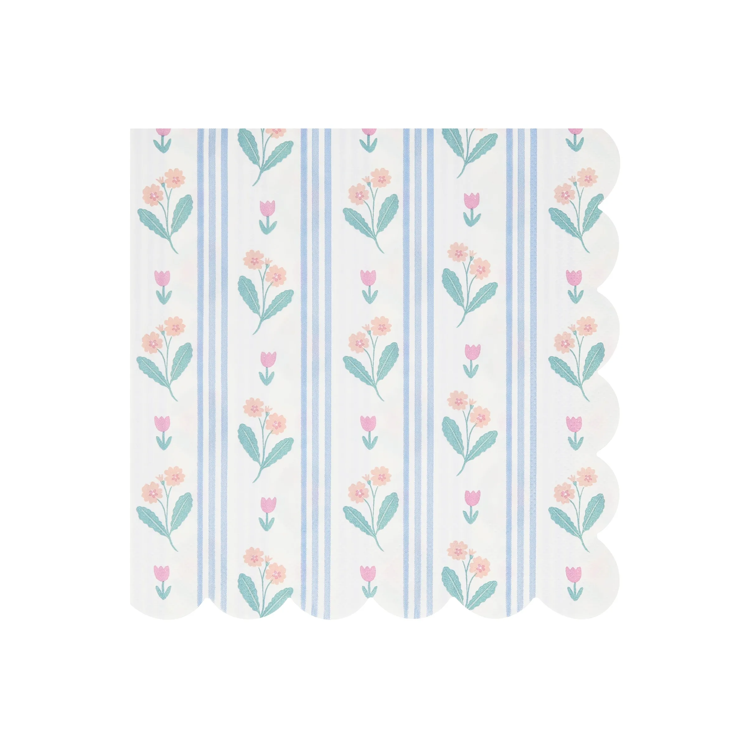 Bloomsbury Floral Pattern Large Napkins (x 16)>Meri Meri Online