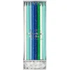 Blue & Green Glitter Candles (x 24)>Meri Meri Outlet