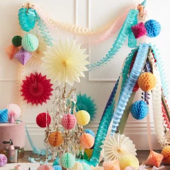 Blue Honeycomb Garland Set>Meri Meri Outlet