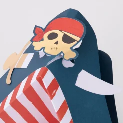 Blue Pirate Party Hats (x 8)><noscript><img width=