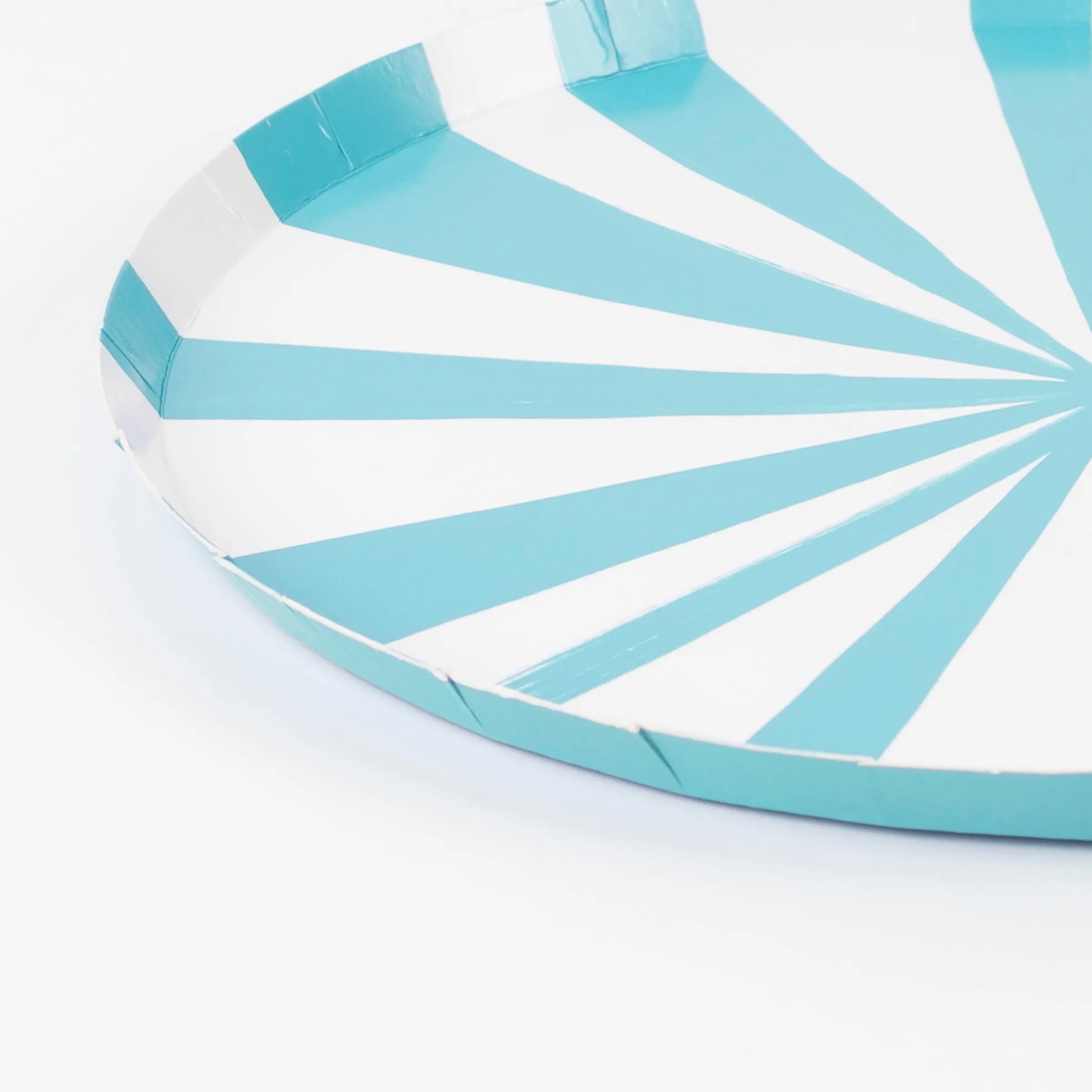 Blue Stripe Side Plates (x 8)>Meri Meri Clearance