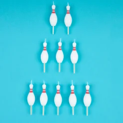Bowling Pin Candles (x 10)>Meri Meri Online