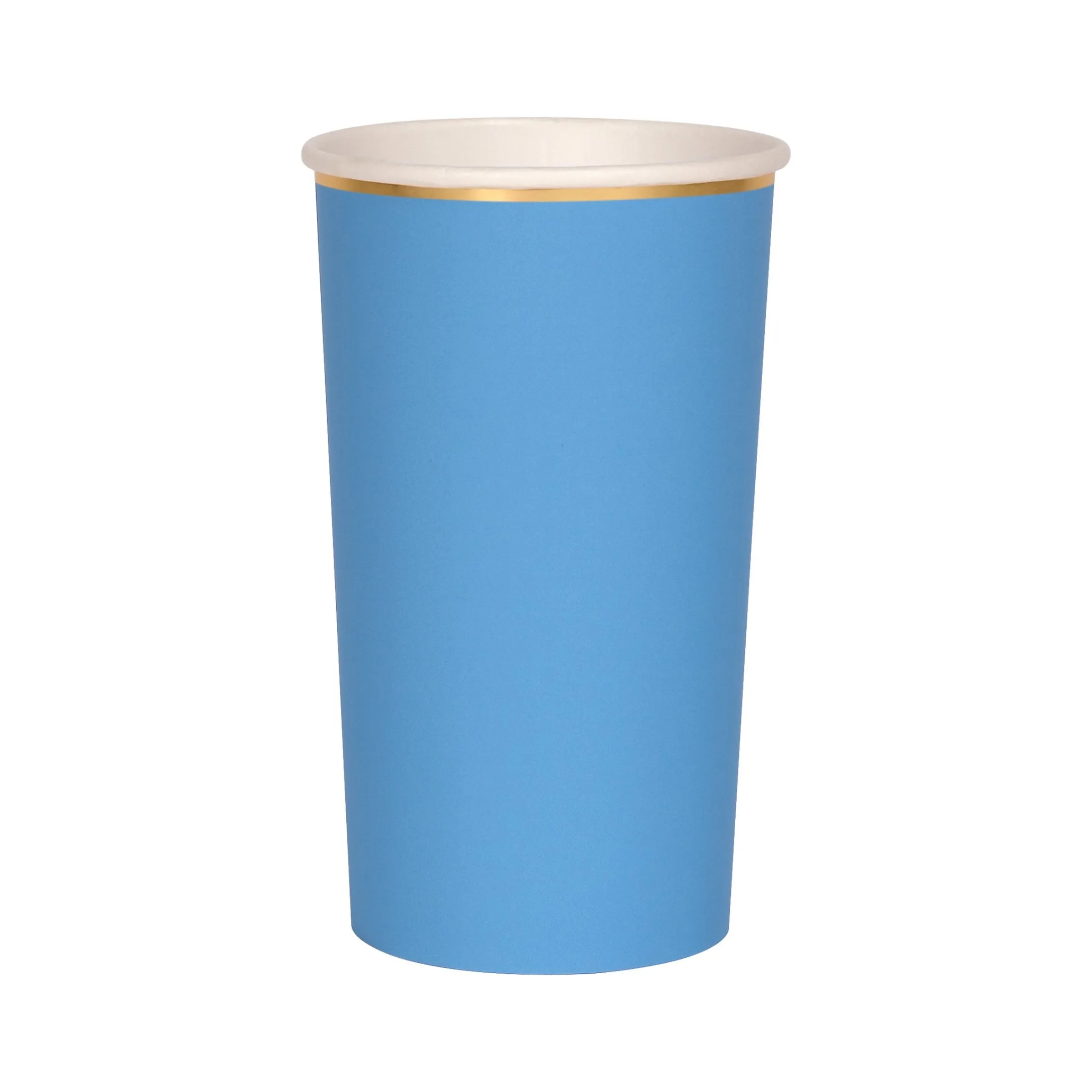 Bright Blue Highball Cups (x 8)>Meri Meri Hot