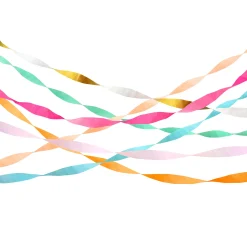 Bright Crepe Paper Streamers (x 7)>Meri Meri Best