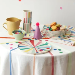 Bright Stripe Reusable Bamboo Cups (x 6)>Meri Meri Sale