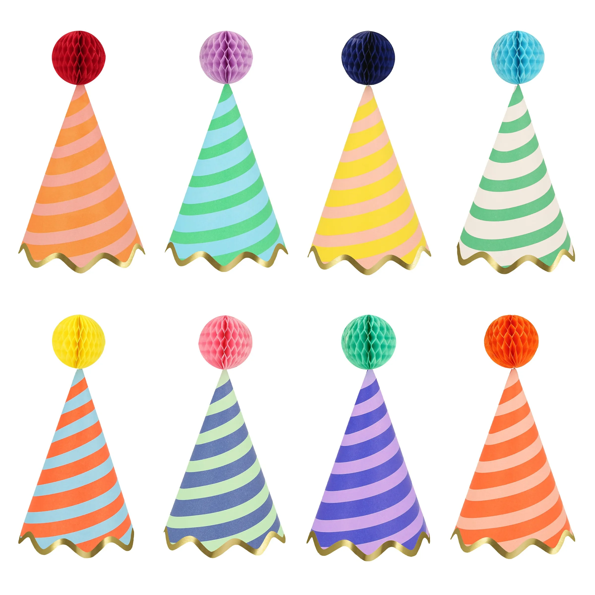 Bright Stripes Party Set>Meri Meri Outlet