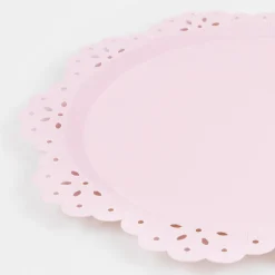 Broderie Anglaise Lace Multi Dinner Plates (x 8)><noscript><img width=
