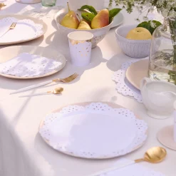 Broderie Anglaise Lace White Large Napkins (x 16)>Meri Meri Outlet