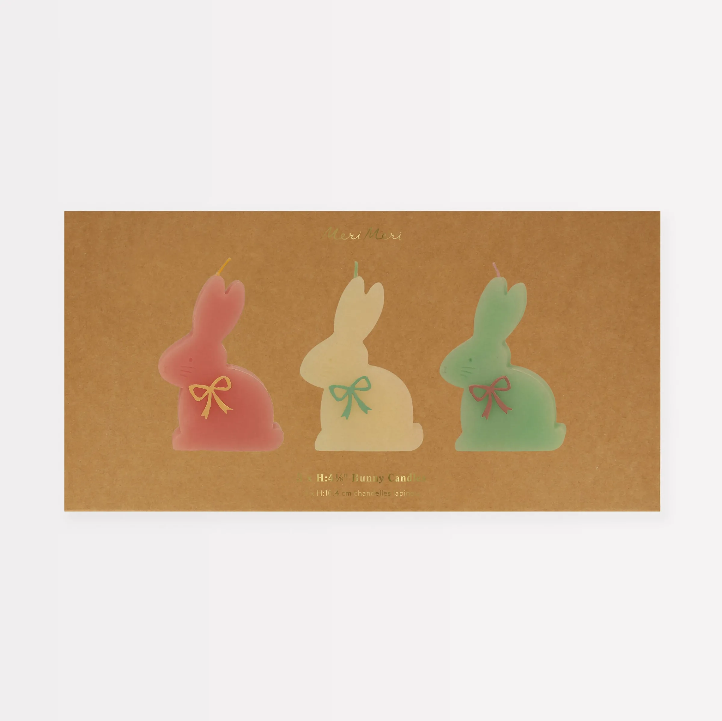 Bunny Candles (x 3)>Meri Meri Fashion