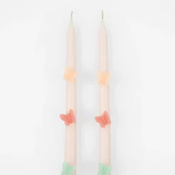 Butterfly Taper Candles (x 2)><noscript><img width=