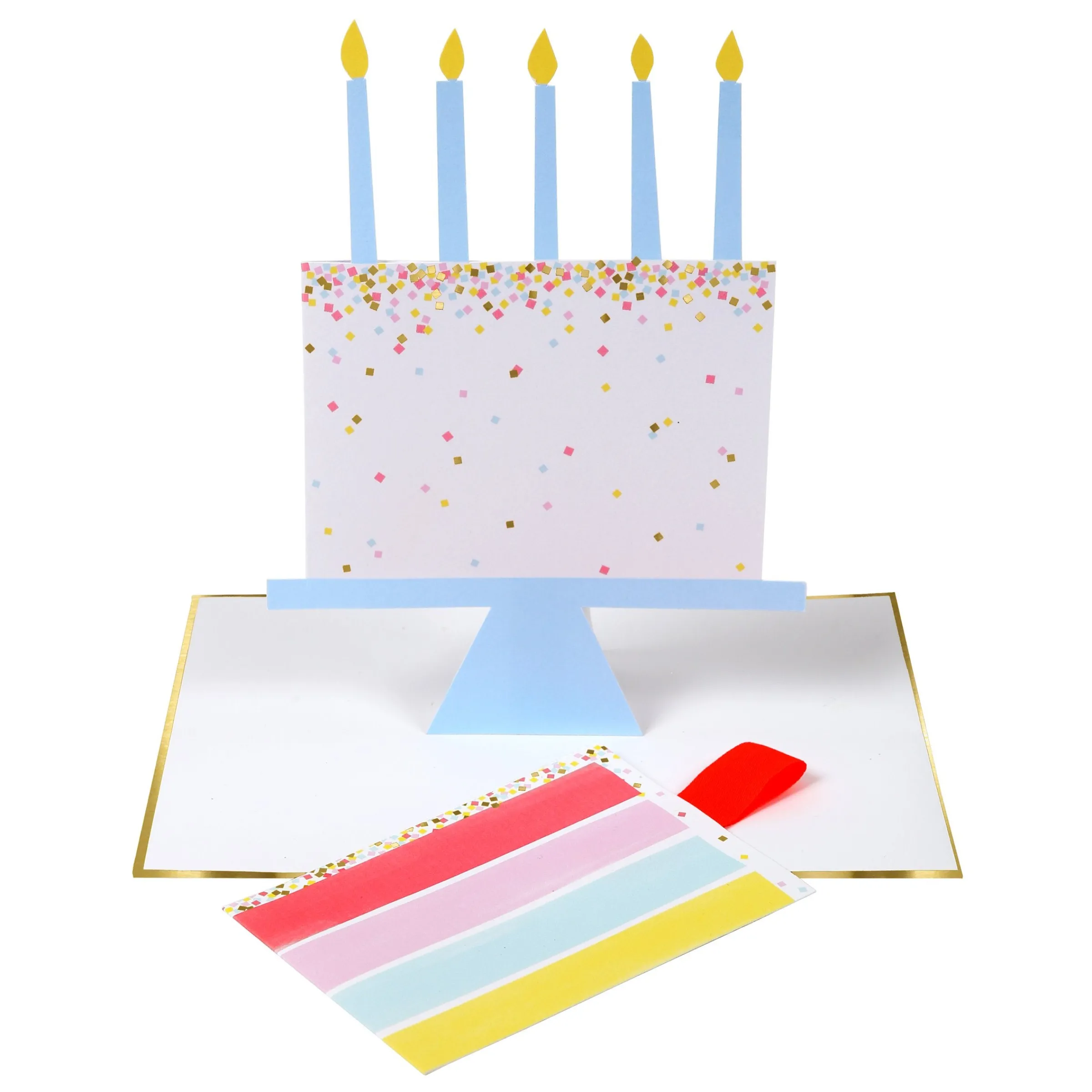 Cake Slice Stand-Up Birthday Card>Meri Meri Clearance