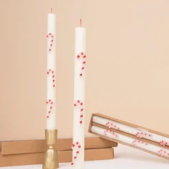 Candy Cane Table Candles (x 2)>Meri Meri Online