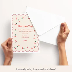 Cherries Download & Print Invitation><noscript><img width=