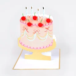 Cherry Cake Birthday Card>Meri Meri Hot