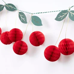 Cherry Honeycomb Garland>Meri Meri Outlet