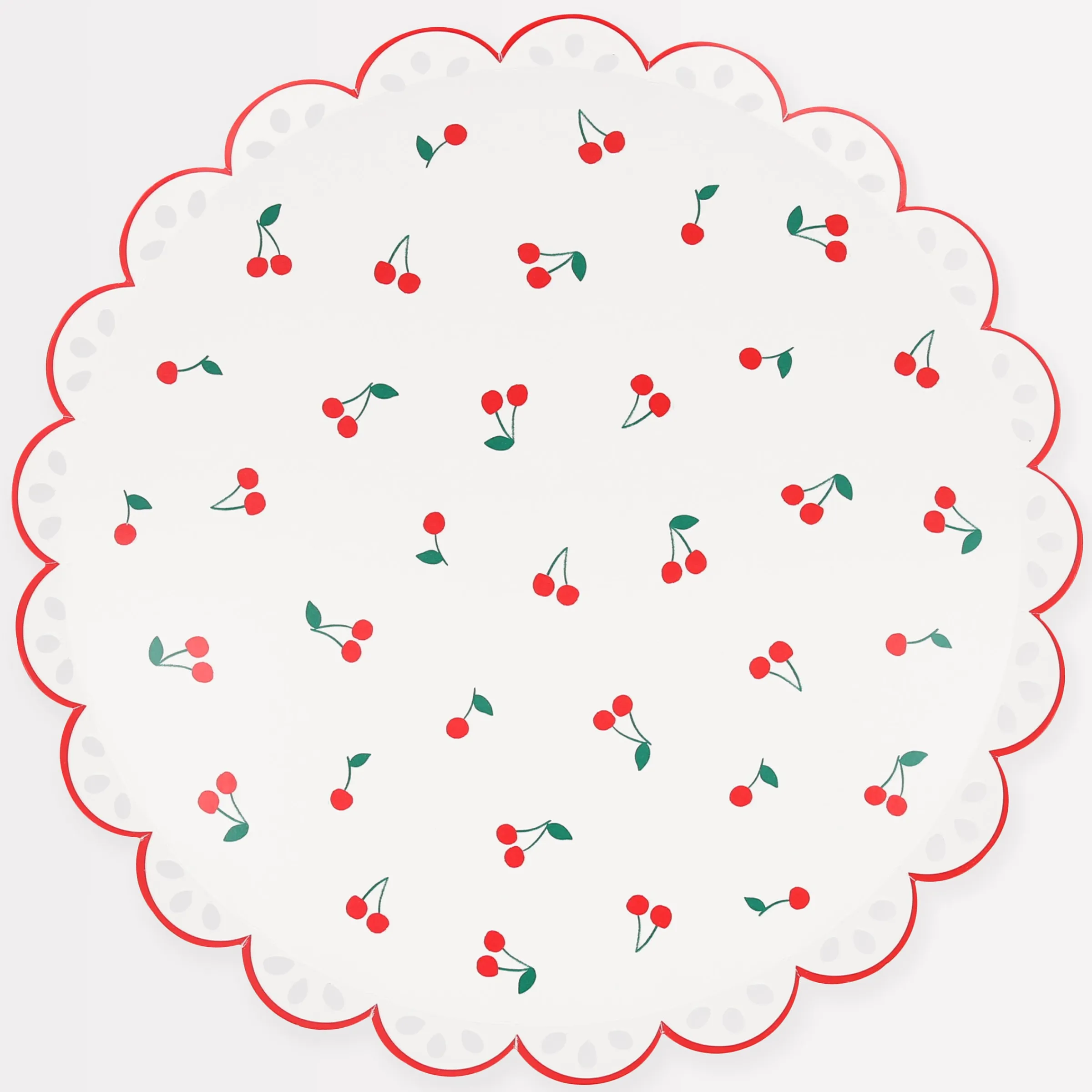 Cherry Pattern Dinner Plates (x 8)>Meri Meri New