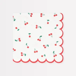 Cherry Pattern Large Napkins (x 16)>Meri Meri Online