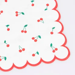 Cherry Pattern Large Napkins (x 16)><noscript><img width=