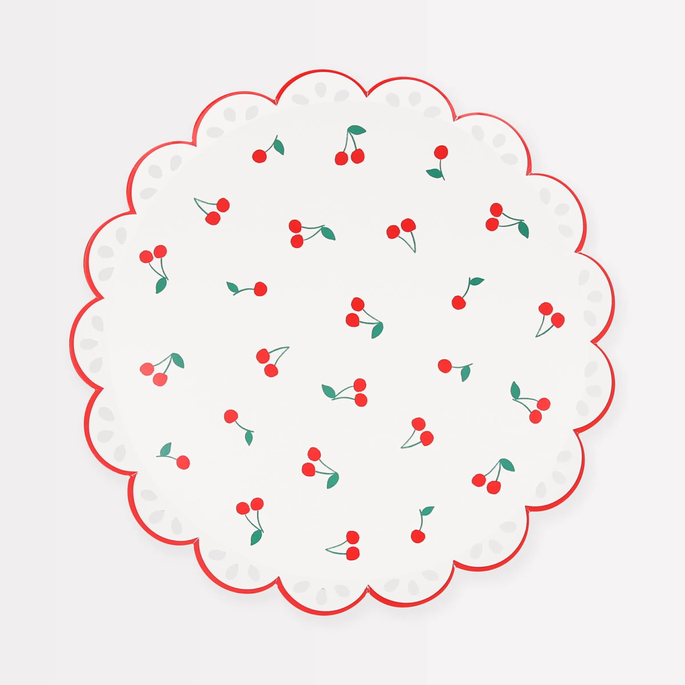 Cherry Pattern Side Plates (x 8)>Meri Meri Sale