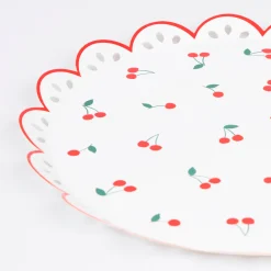 Cherry Pattern Side Plates (x 8)><noscript><img width=