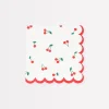 Cherry Pattern Small Napkins (x 16)>Meri Meri New