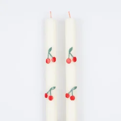 Cherry Table Candles (x 2)><noscript><img width=