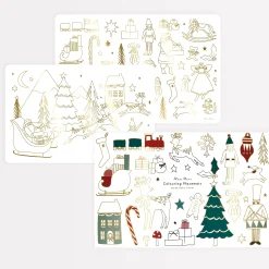 Christmas Coloring Placemats (x 8)>Meri Meri New