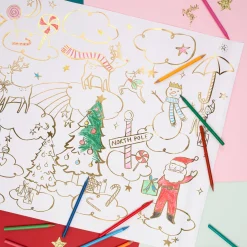Christmas Coloring Posters (x 2)>Meri Meri Discount