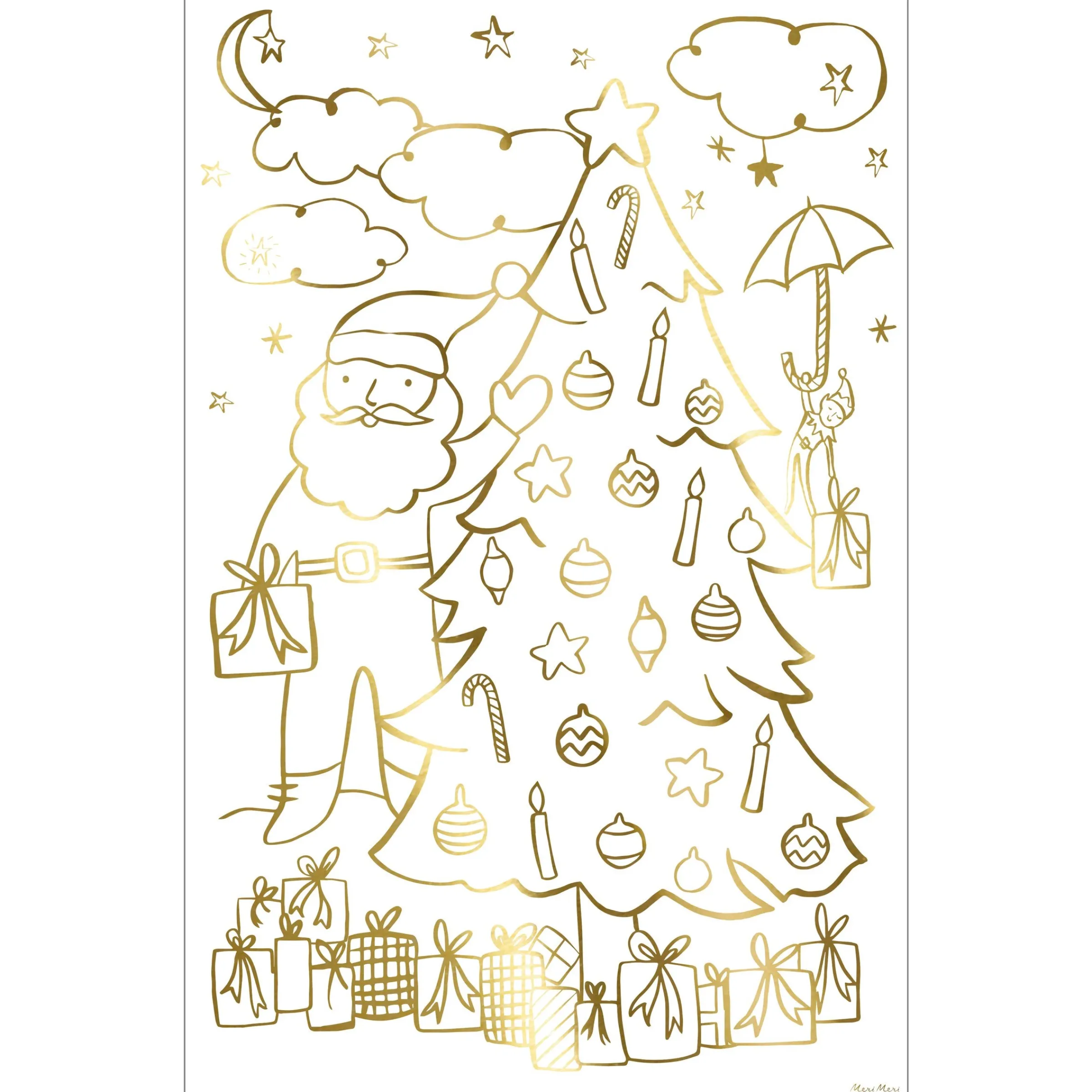 Christmas Coloring Posters (x 2)>Meri Meri Discount