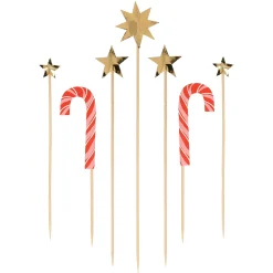 Christmas Honeycomb Cake Topper Set (x 10)><noscript><img width=