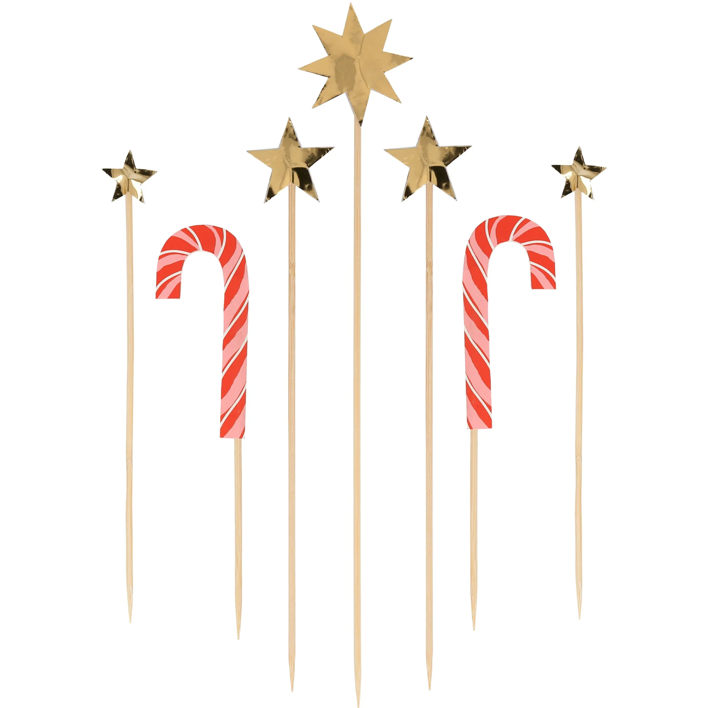 Christmas Honeycomb Cake Topper Set (x 10)>Meri Meri Sale