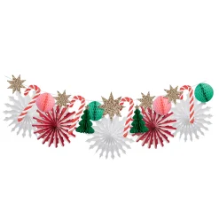 Christmas Honeycomb Garland>Meri Meri Online