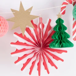 Christmas Honeycomb Garland><noscript><img width=